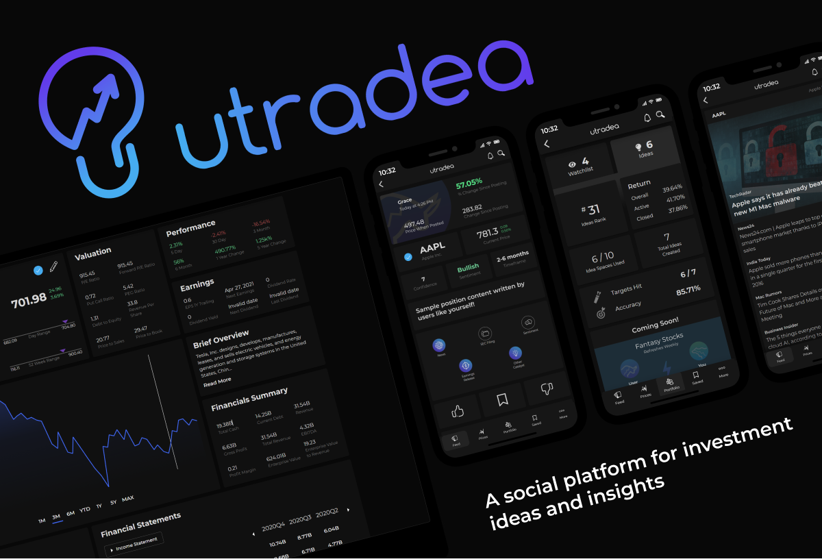 Sign In | Utradea - A Social Platform for Investment Ideas logo